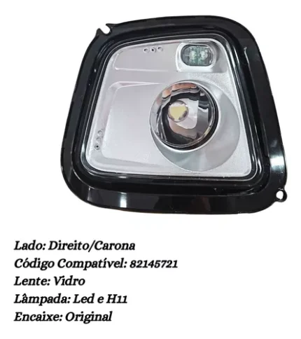 Farol do Acrílico Superior Direito Volvo Fh5 Apos 2021